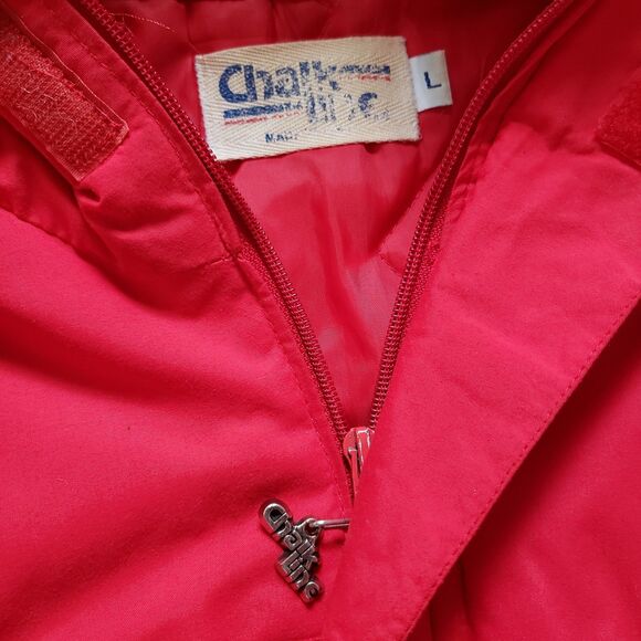 Vintage 90s Chalk Line Chicago Blackhawks Size Large USA Made Mens Red Jacket - Picture 4 of 13